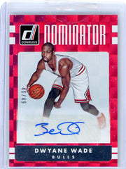 Dwyane Wade 2016-17 Donruss Dominator Signatures #'d 46/49