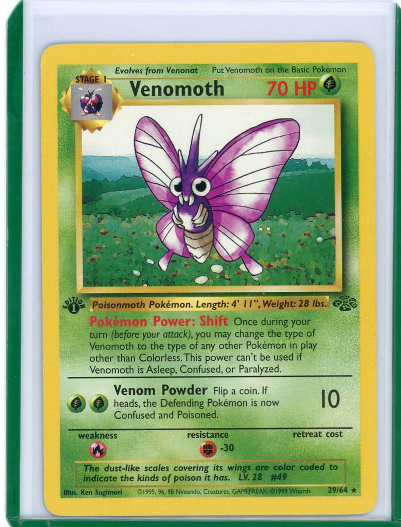 Venomoth 1999 Pokemon Jungle 1st Edition rare non holo 29/64