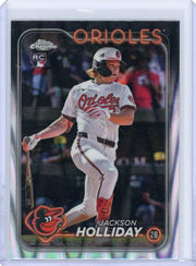 Jackson Holliday 2024 Topps Chrome Update raywave rookie card