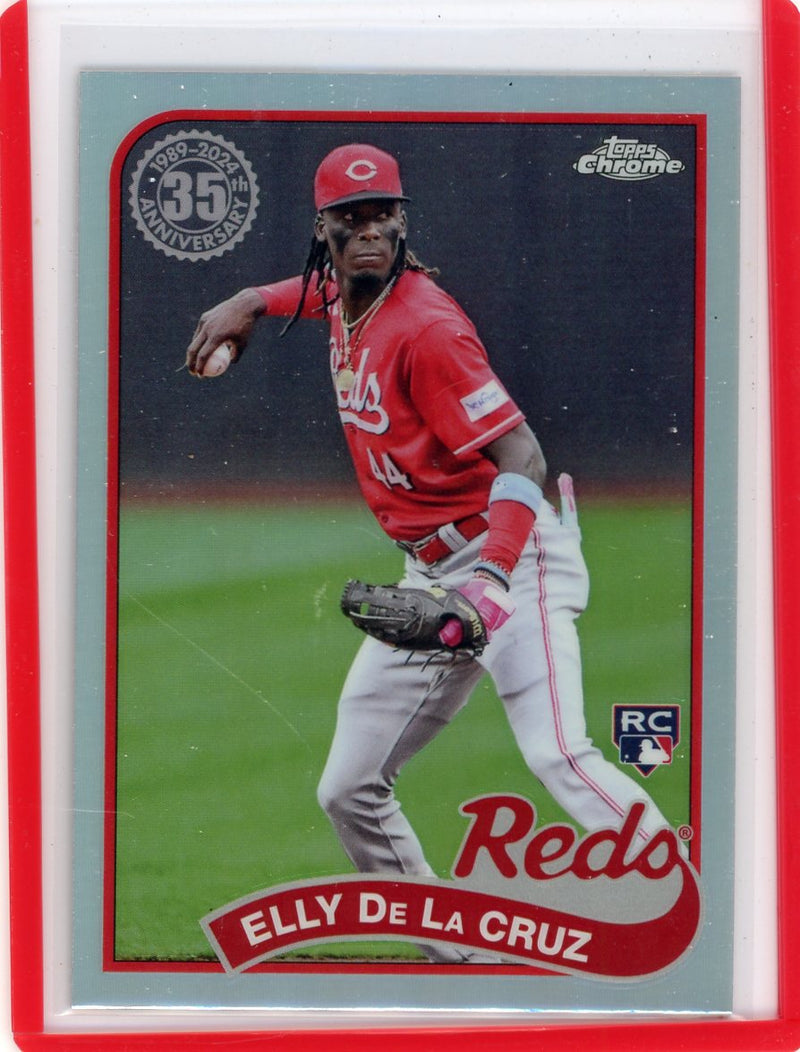 Elly De La Cruz 2024 Topps Chrome Update 35th Anniversary rookie card