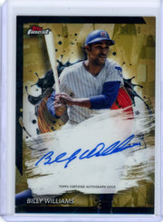 Billy Williams 2024 Topps Finest Gold Refractor Auto #'d 34/50