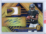 Marquise Brown 2019 Panini Gold Standard Rookie Patch Autograph #'d 03/19 SEALED
