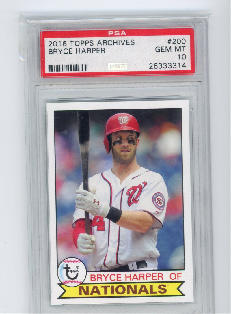 Bryce Harper 2016 Topps Archives PSA 10