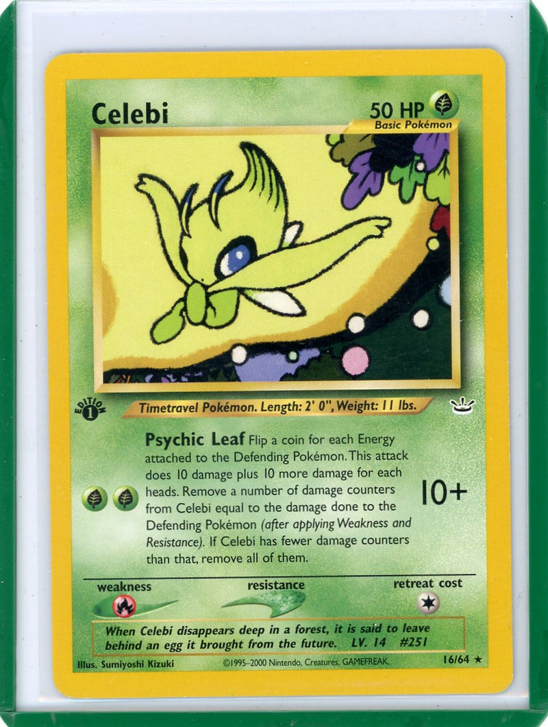 Celebi 2000 Pokemon Neo Revelation 1st Edition rare non holo 16/64