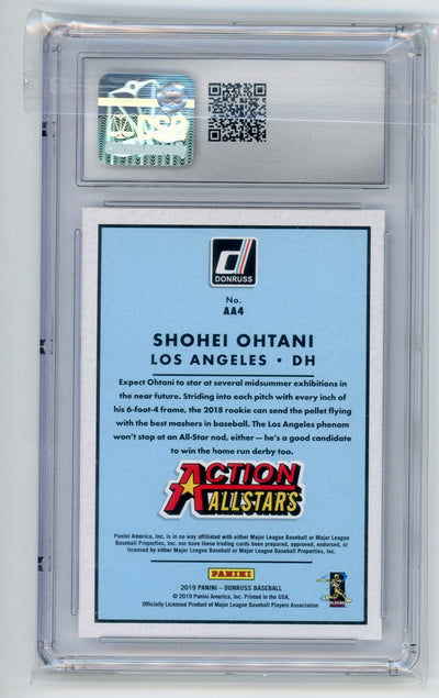 Shohei Ohtani 2019 Panini Donruss Action All Stars Rapture CSG 10