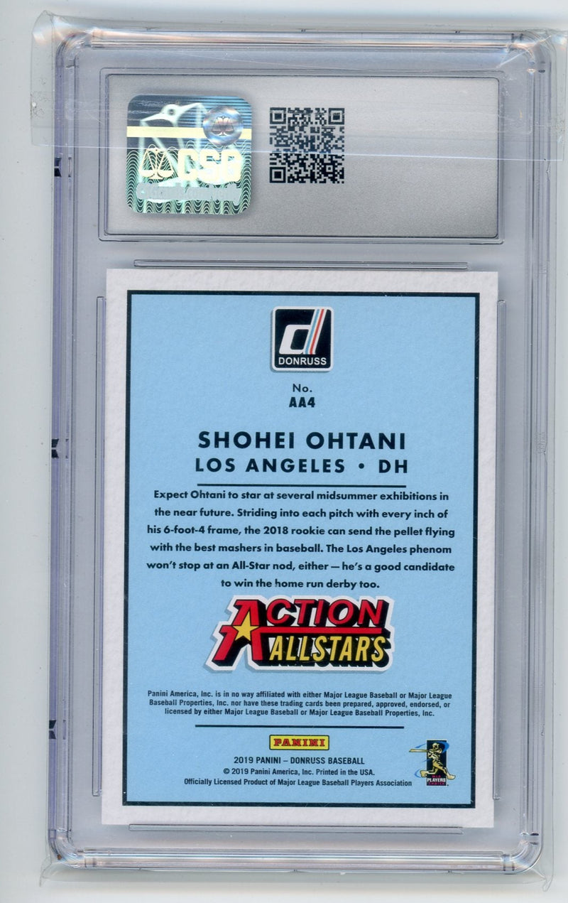 Shohei Ohtani 2019 Panini Donruss Action All Stars Rapture CSG 10