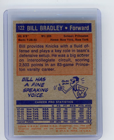 Bill Bradley 1972-73 Topps #122