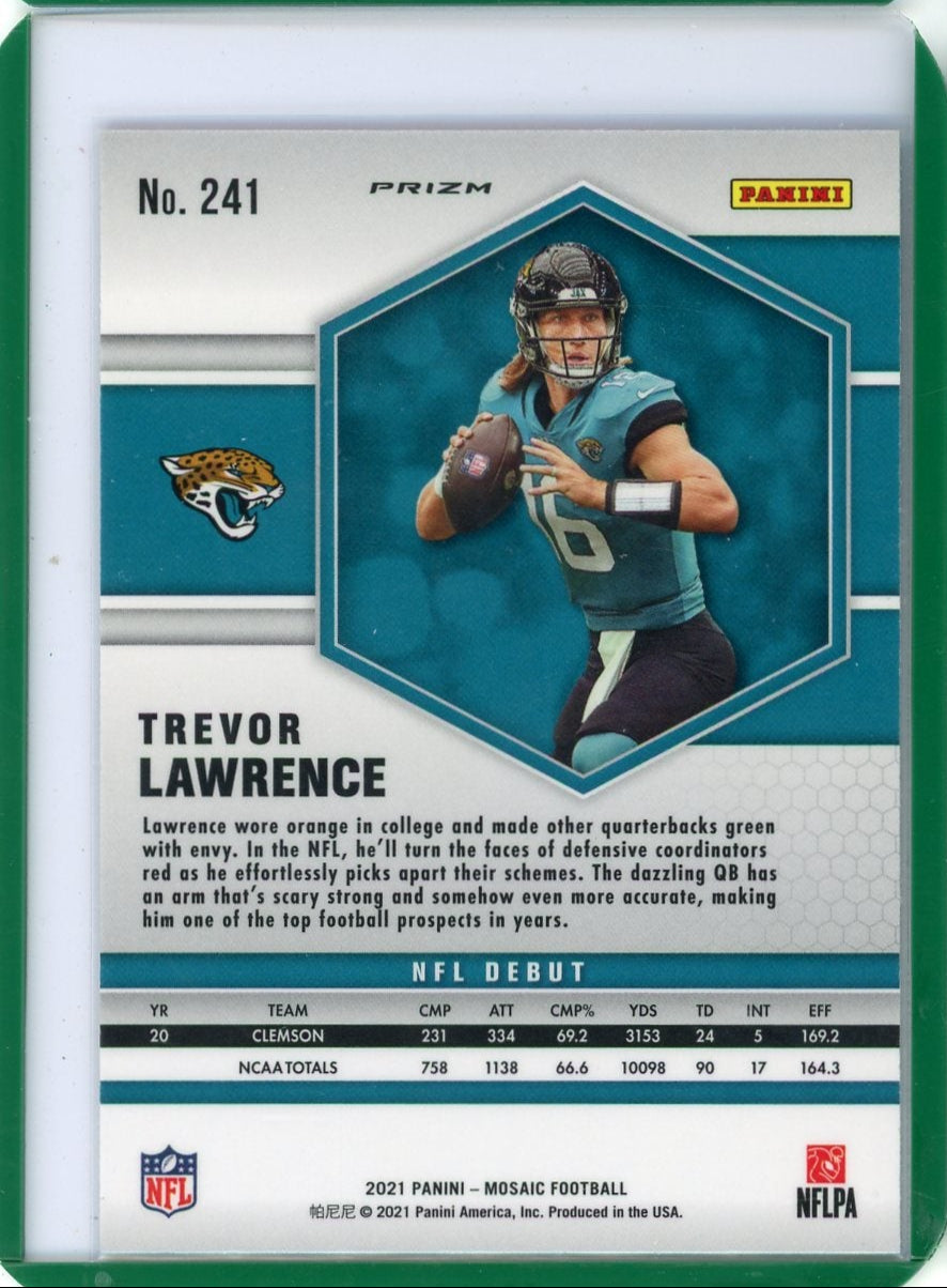 Trevor Lawrence 2021 Panini Mosaic NFL Debut RC Red Camo