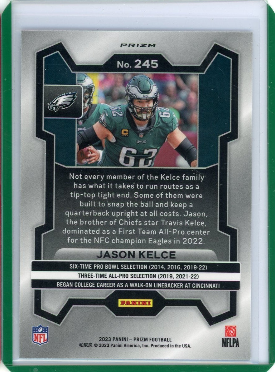 Jason Kelce 2023 Panini Prizm Silver