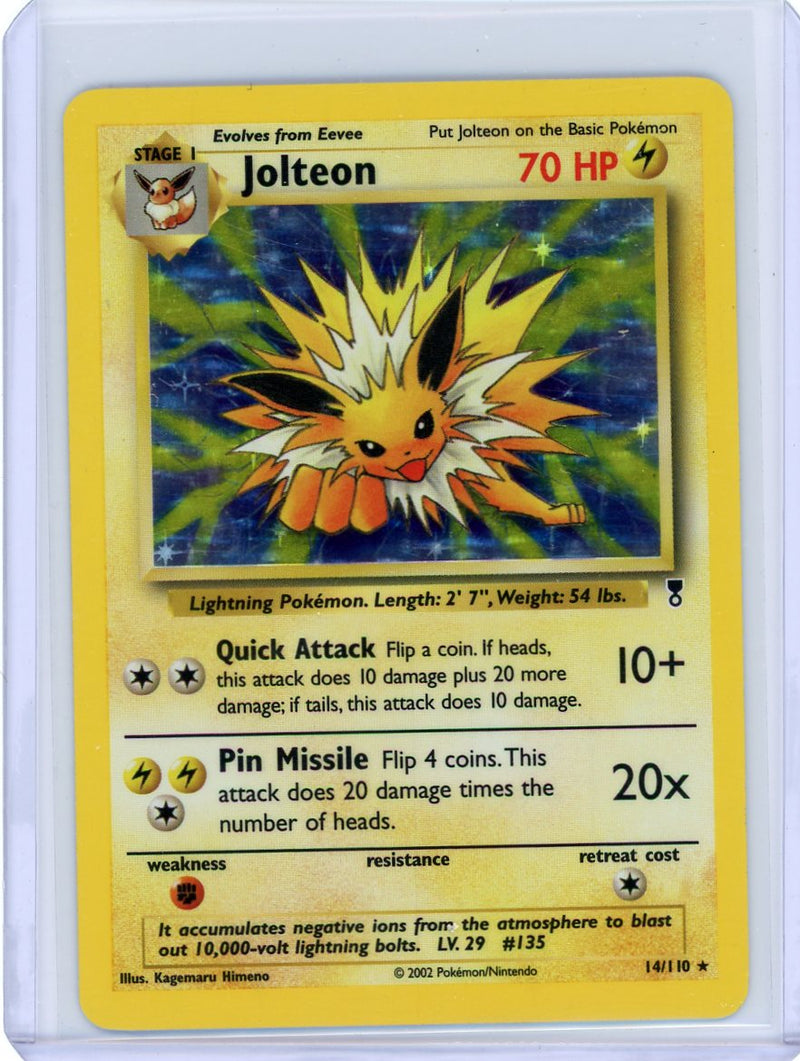 Jolteon 2002 Pokemon rare holo 14/110