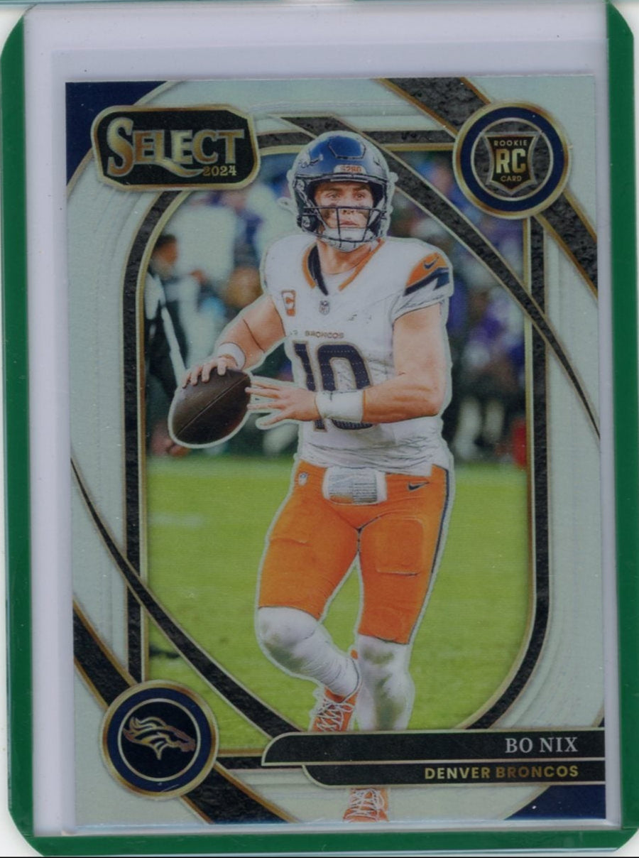Bo Nix 2024 Panini Select Club Level Silver RC