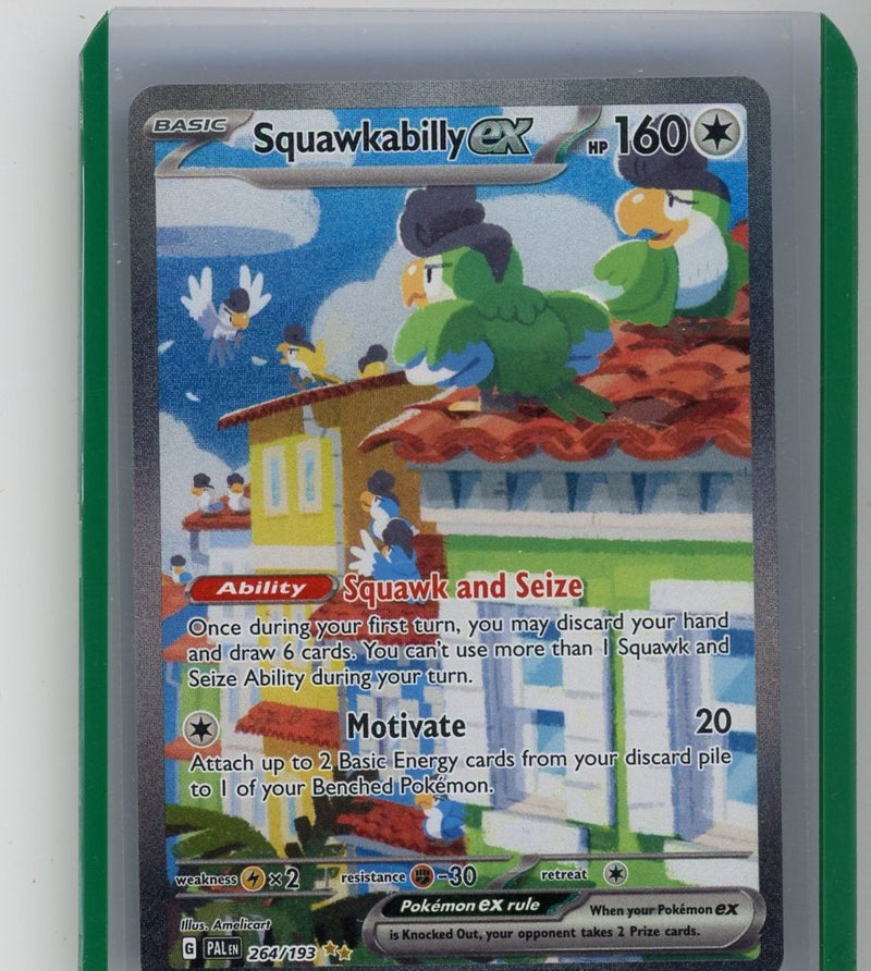 Squawkabilly EX 2023 Pokemon rare holo 264/193