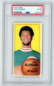 Lew Alcindor 1970 Topps #75 PSA 6
