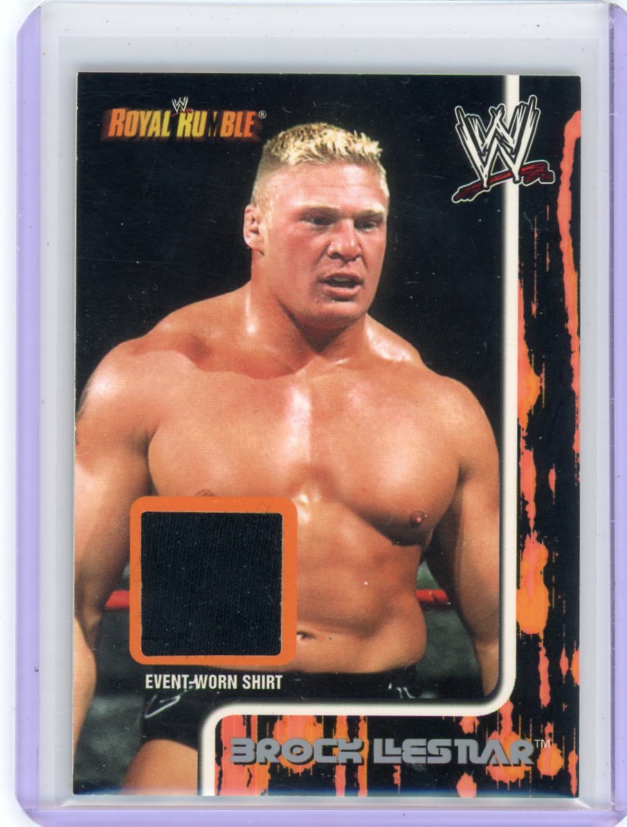 Brock Lesnar 2002 Fleer WWE Royal Rumble Relic