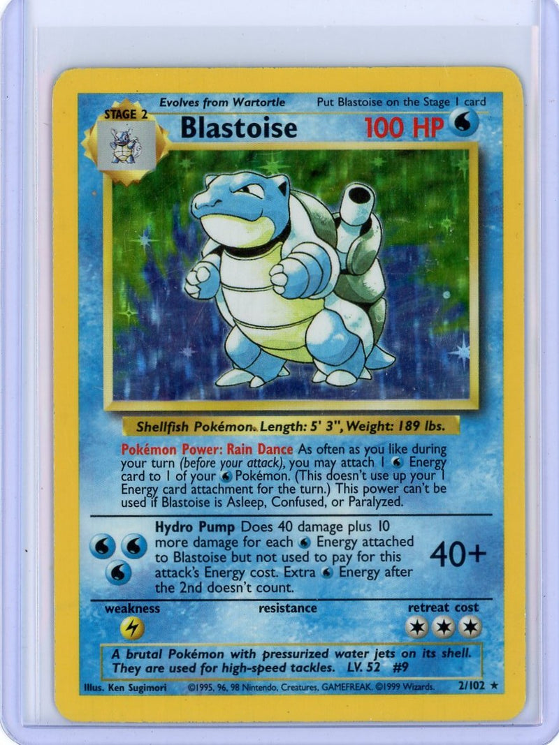 Blastoise Pokemon Base Set Holo 2/102 (heavy played)