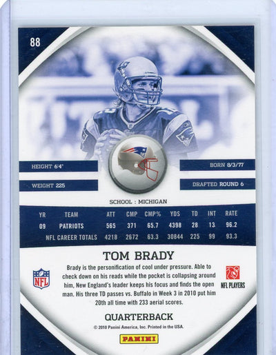 Tom Brady 2010 Panini Gridiron Gear #88