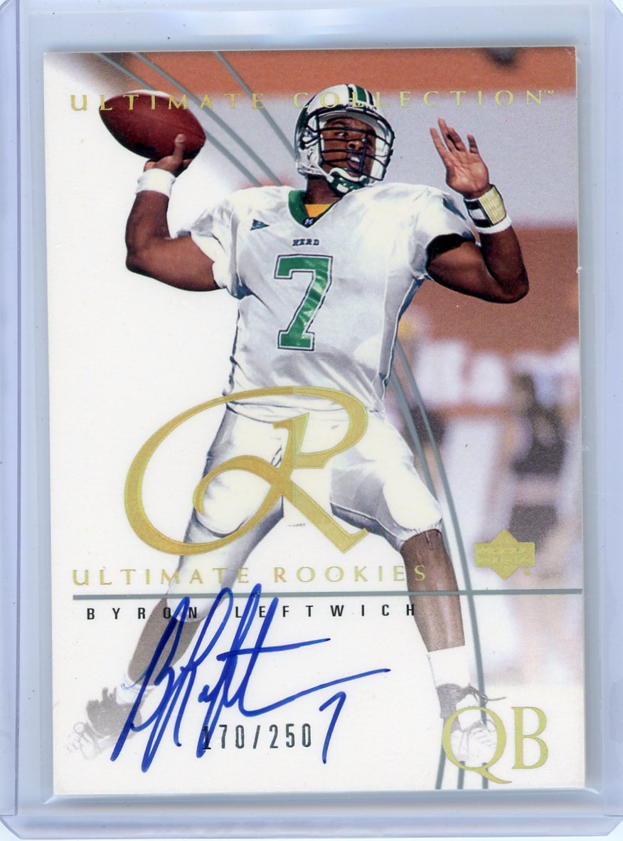 Byron Leftwich 2003 Upper Deck Ultimate Collection autograph rookie card #'d 170/250