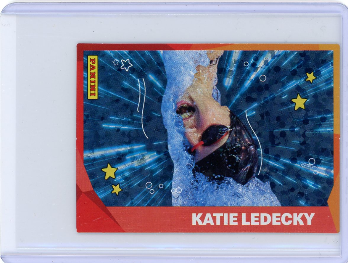 Katie Ledecky 2024 Panini Family blue foil