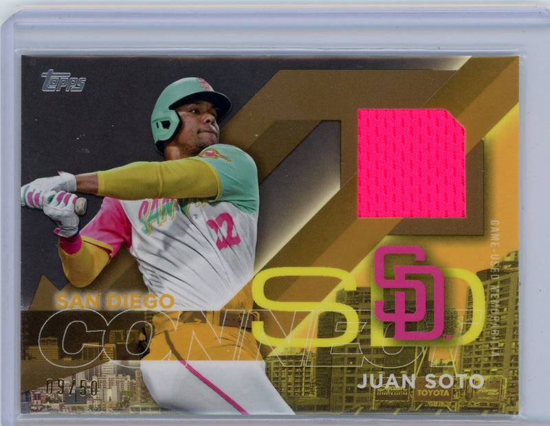 Juan Soto 2024 Topps City Connect relic gold 