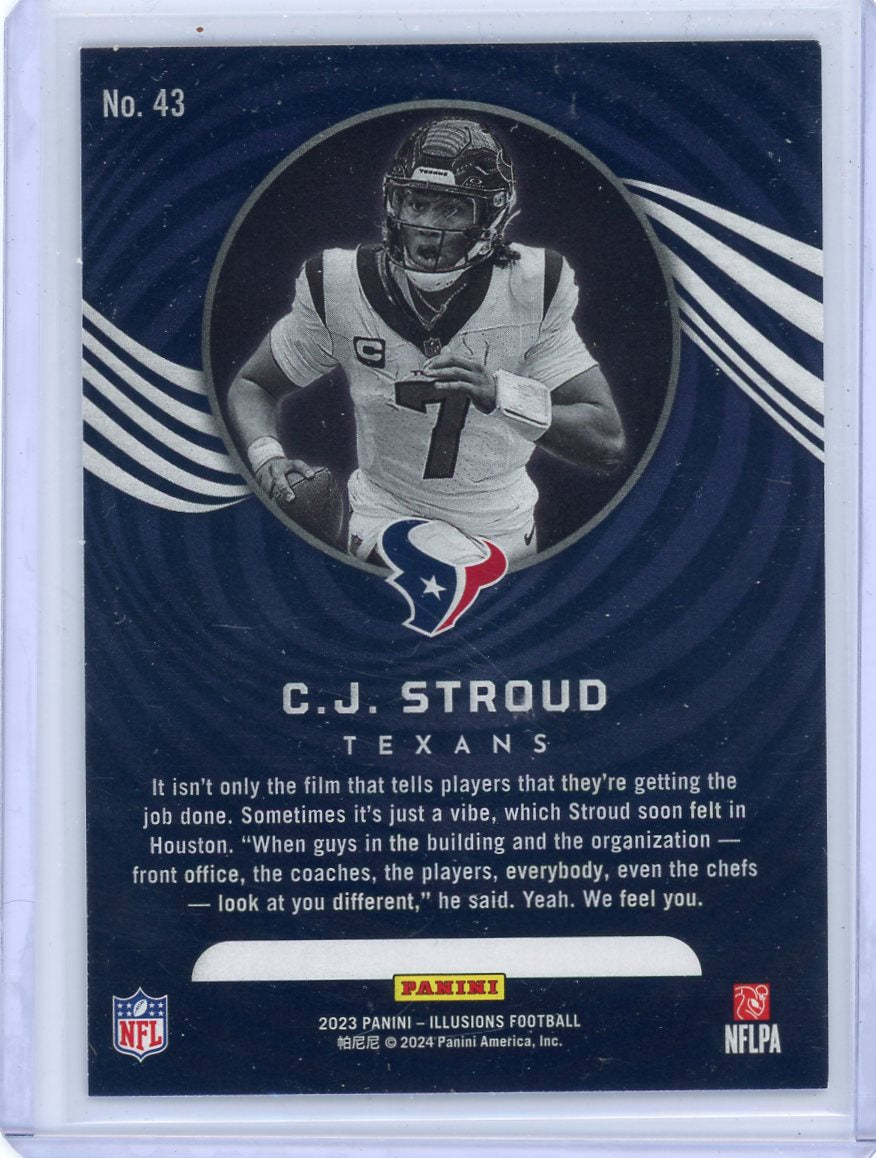 CJ Stroud 2023 Panini Illusions foil rookie card