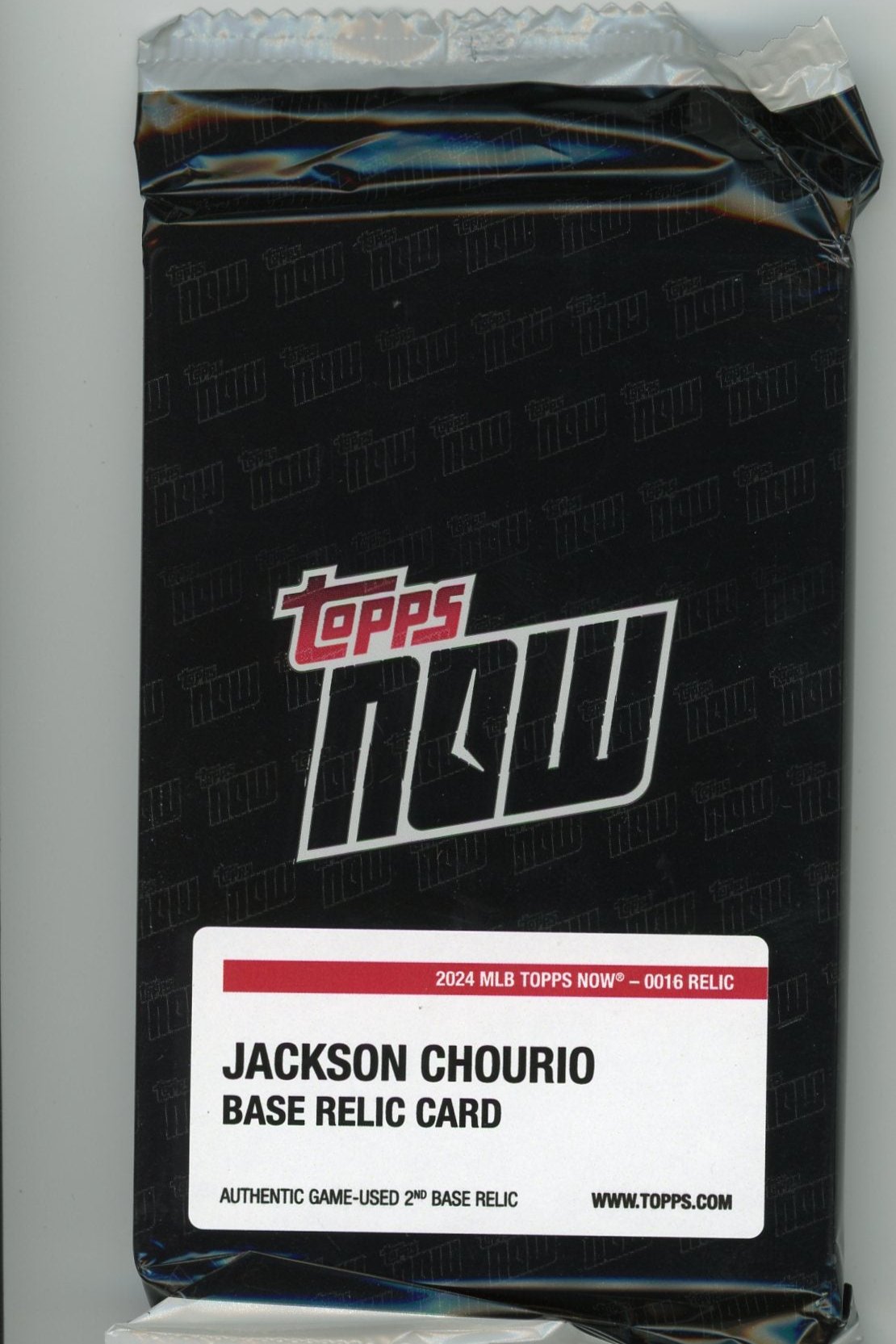 Jackson Chourio 2024 Topps Now Game Used Base Relic #'d 125 or Lower
