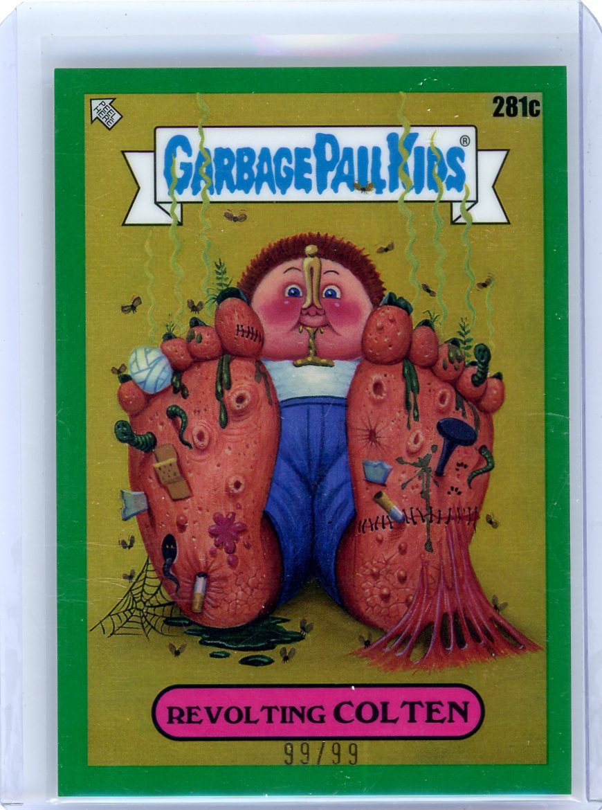 Revolting Colten 2024 Topps Chrome Garbage Pail Kids #281c green ref. #'d 99/99