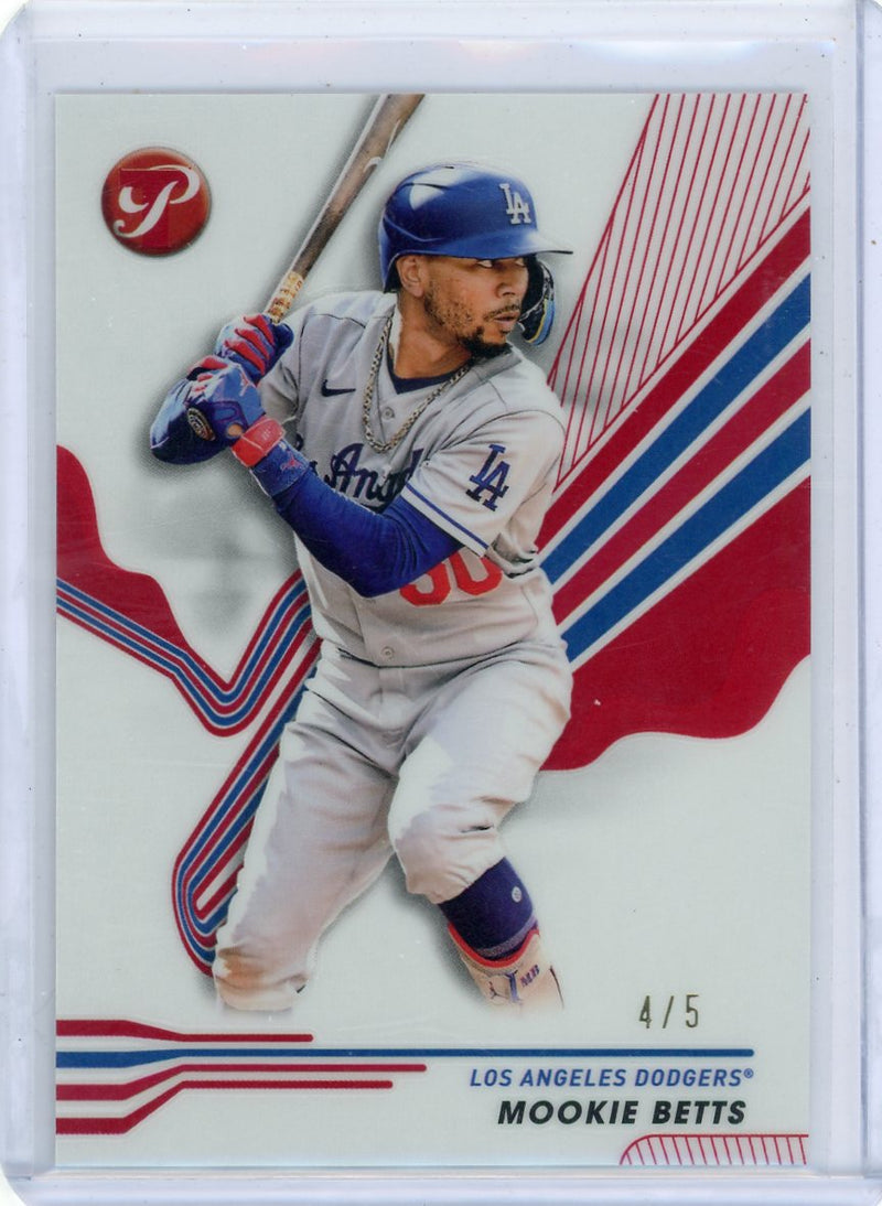 Mookie Betts 2024 Topps Pristine Red Refractor 