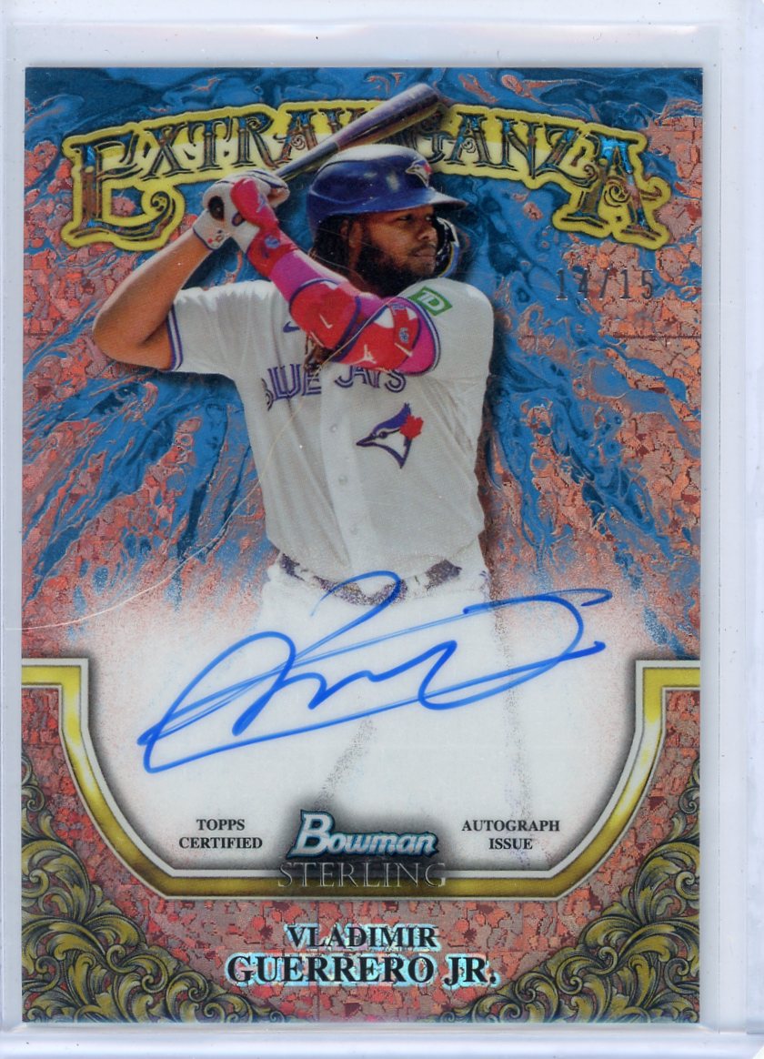 Vladimir Guerrero Jr. 2024 Bowman Sterling Extravaganza Rose Gold Autograph #'d 14/15