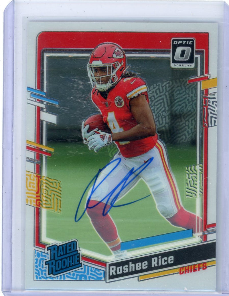 Rashee Rice 2023 Donruss Optic Rated Rookie Autograph 