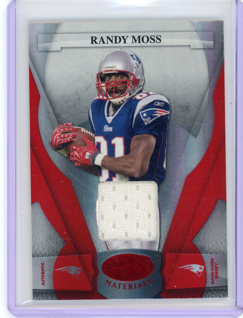 Randy Moss 2008 Donruss Playoff LP Certified Materials red relic 