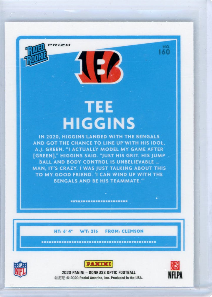 2020 Donruss Optic popular Tee Higgins Holo PSA 10 Rookie