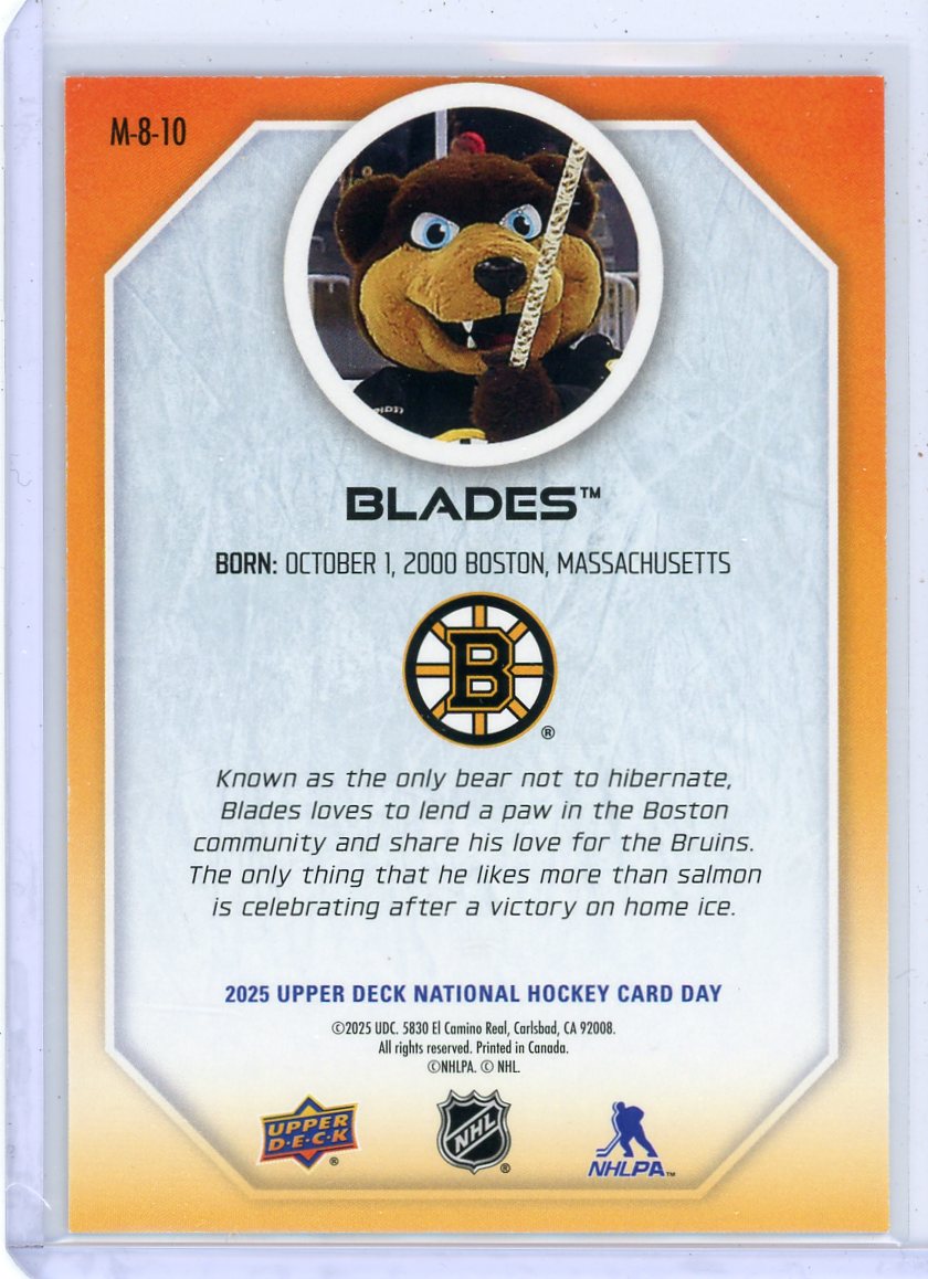 Blades 2024-25 Upper Deck National Hockey Card Day Mascot
