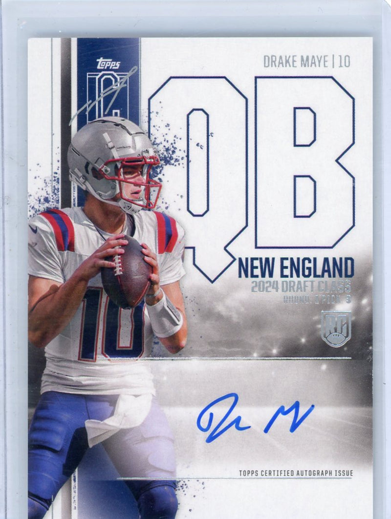 Drake Maye 2024 Topps Signature Class Autograph