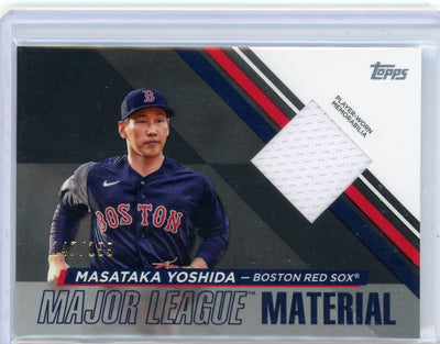 Masataka Yoshida 2024 Topps Major League Material relic #'d 147/199