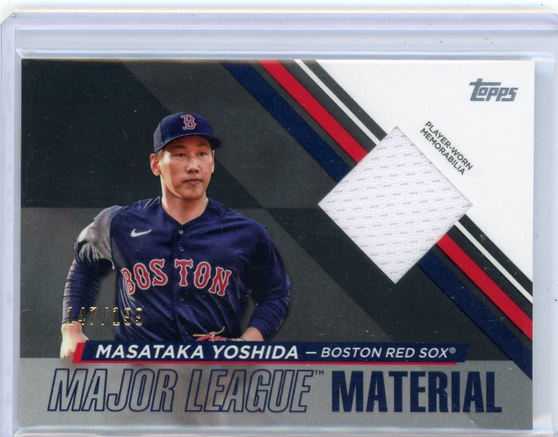 Masataka Yoshida 2024 Topps Major League Material relic 