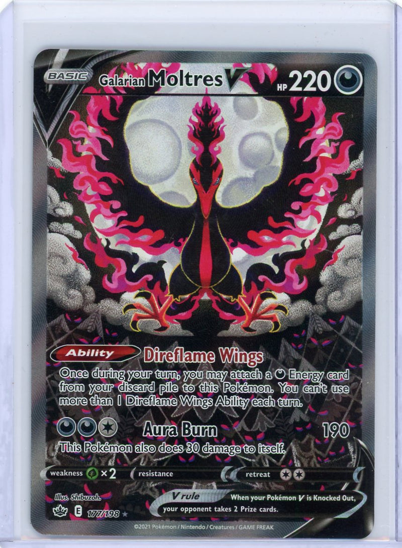 Galarian Moltres V Pokémon Alternate Art 