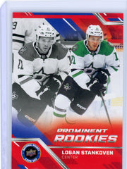 Logan Stankoven 2024-25 Upper Deck National Hockey Card Day Prominent Rookies