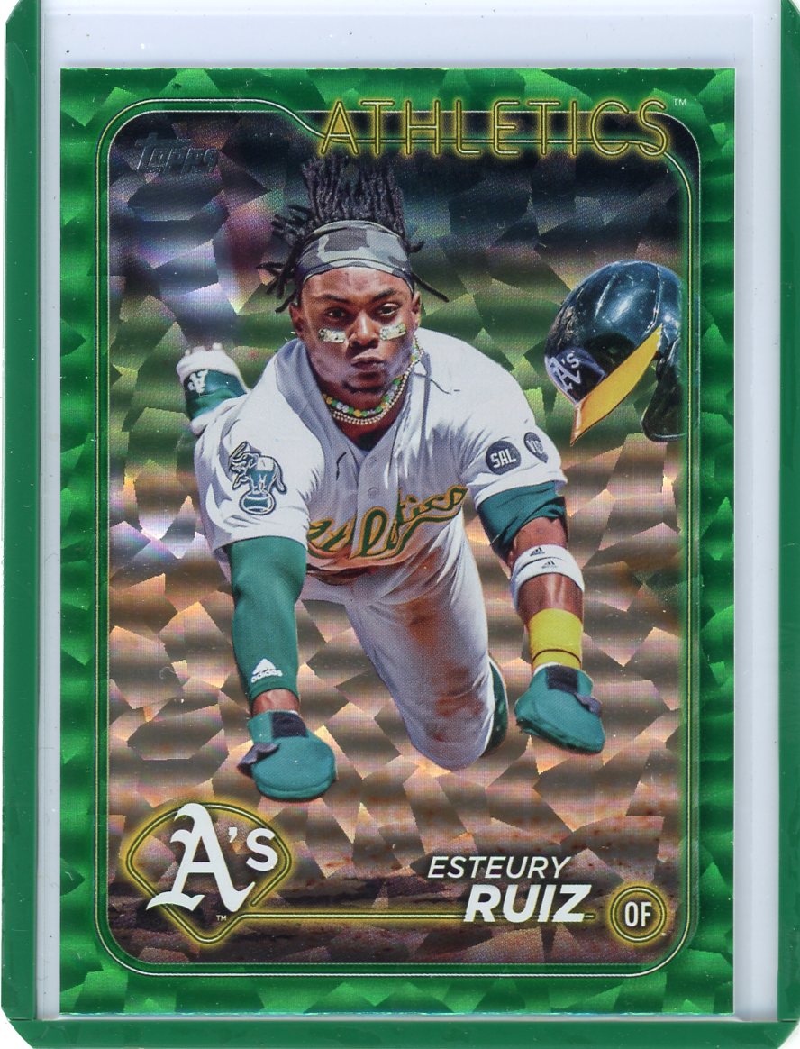 Esteury Ruiz 2024 Topps green mirror foil #'d 143/499