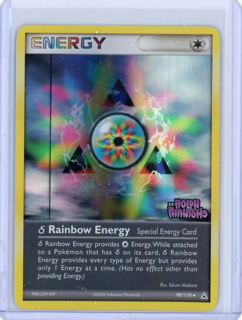 Rainbow Energy 2006 Pokemon Holon Phantoms Reverse holo 98/110