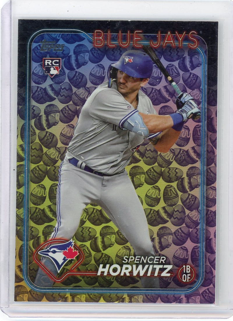 Spencer Horwitz 2024 Topps Easter Holiday foil rookie card