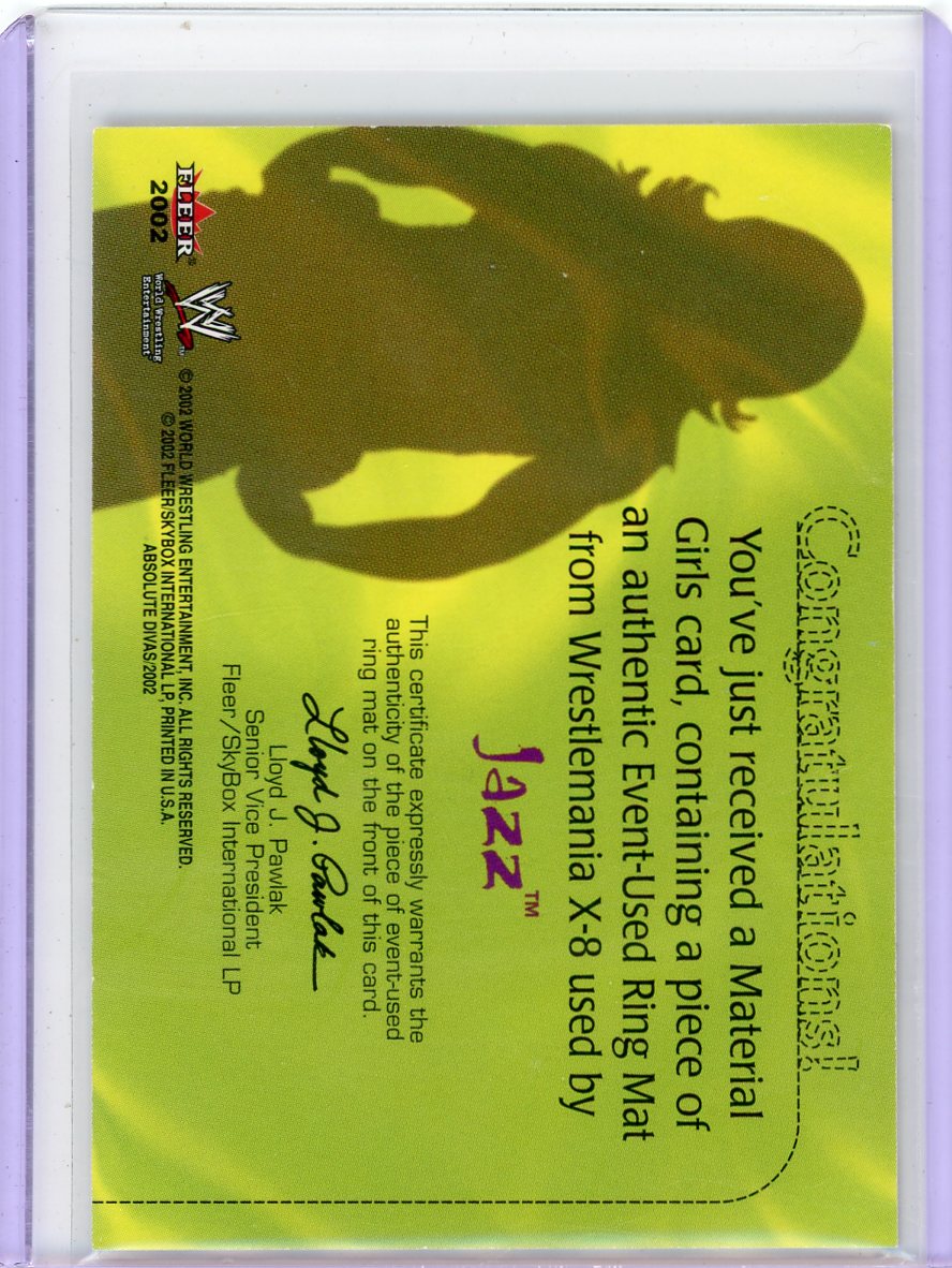 Jazz 2002 Fleer WWE Absolute Divas Material Girls Relic