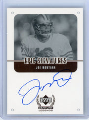 Joe Montana 1999 Upper Deck Century Legends Epic Signatures Auto