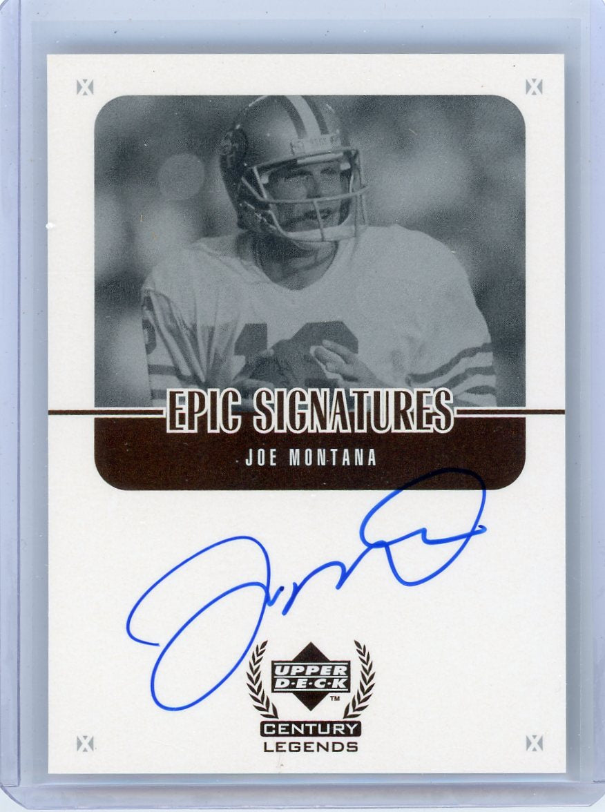Joe Montana 1999 Upper Deck Century Legends Epic Signatures Auto