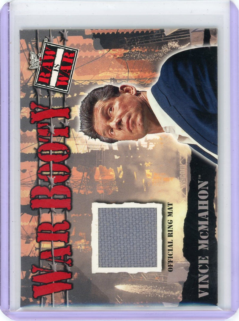 Vince McMahon 2001 Fleer WWF Raw is War War Booty Relic