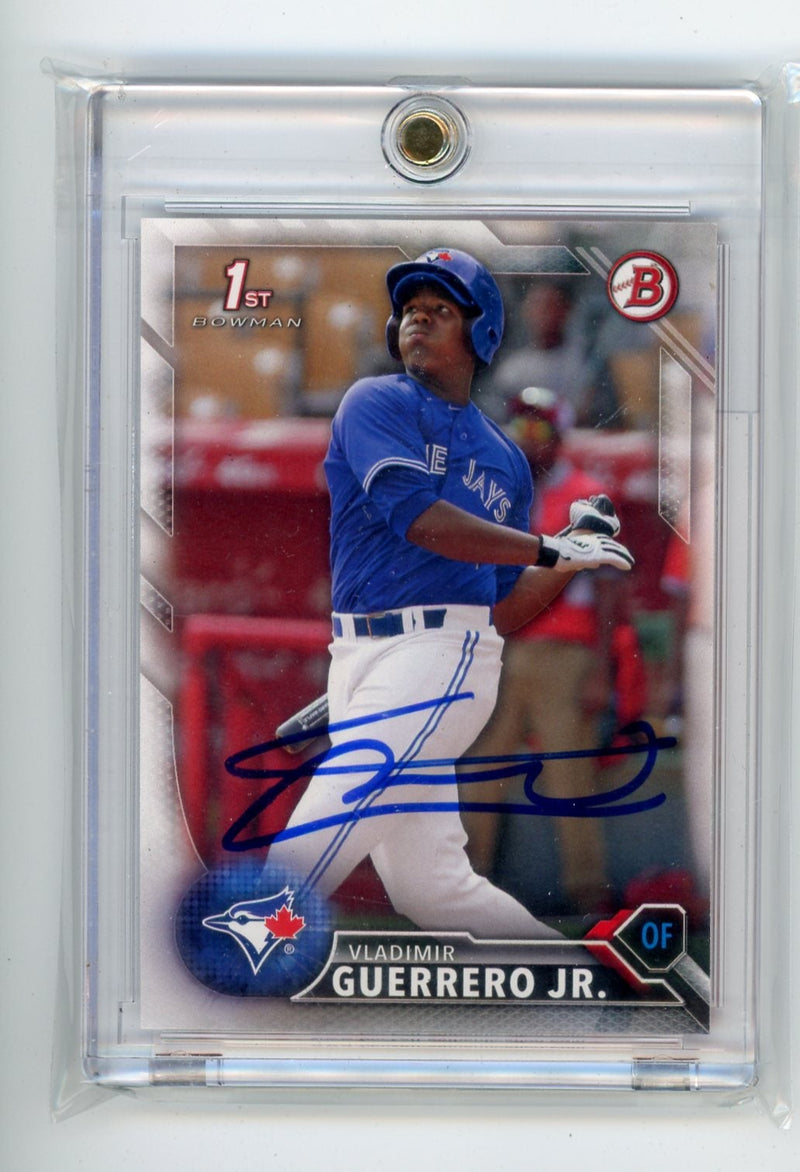 Vladimir Guerrero Jr. 2016 1st Bowman Paper IP auto Beckett Certified
