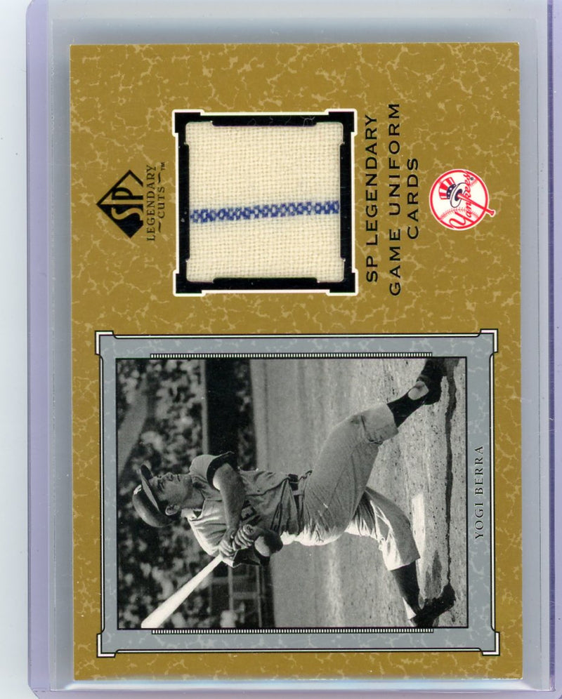 Yogi Berra 2001 Upper Deck SP Legendary Cuts game-used jersey relic