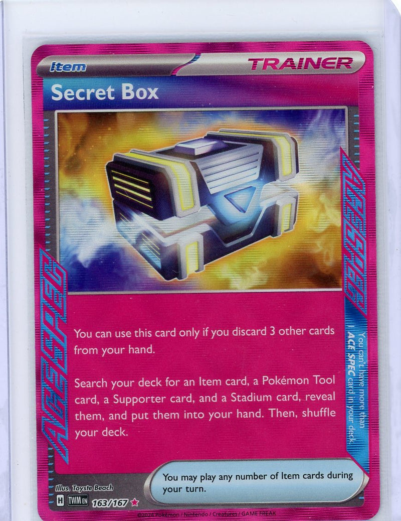 Secret Box 2024 Pokemon rare pink holo 163/167