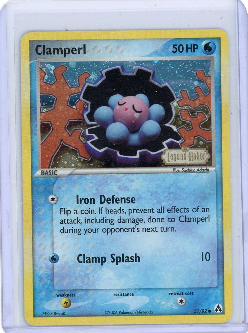 Clamperl 2006 Pokemon EX Legend Maker holo 51/92