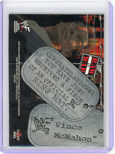 Vince McMahon 2001 Fleer WWF Raw is War War Booty Relic