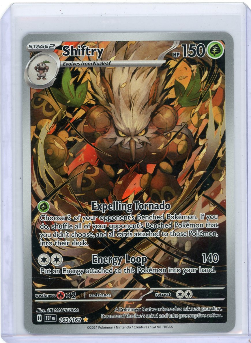Shiftry 2024 Pokemon Temporal Forces rare holo 163/162